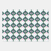 Tropisches Weihnachtsfest Flamingos Geschenkpapier Set (Vorderseite 2)