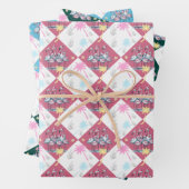 Tropisches Weihnachtsfest Flamingos Geschenkpapier Set (Beispiel)