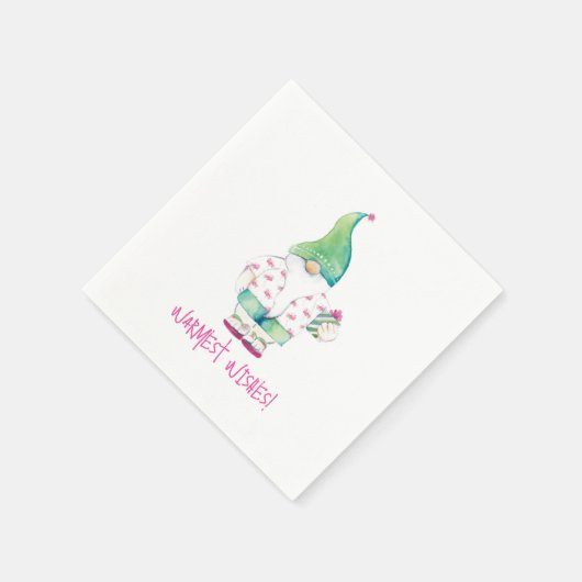 Tropisches Weihnachtsfest Serviette (Ecke)