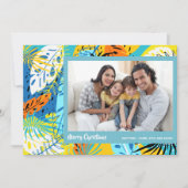 Tropisches Weihnachtsgebäck Feiertagskarte (Vorderseite)