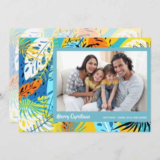 Tropisches Weihnachtsgebäck Feiertagskarte (Vorne/Hinten)