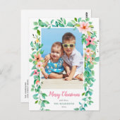 Tropisches Weihnachtsgebirge Foto Postkarte (Vorne/Hinten)