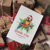 Tropisches Weihnachtsthema Danke Retro Text