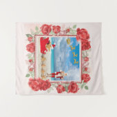 Tropisches Weihnachtswandband Wandteppich (Vorderseite (Horizontal))