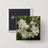 Tropisches Weißes Begonia Floral Button (Vorne & Hinten)