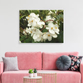 Tropisches Weißes Begonia Floral Leinwanddruck (Insitu (Wohnzimmer))
