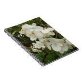 Tropisches Weißes Begonia Floral Notizblock (Rechte Seite)