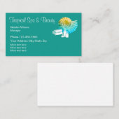 Tropisches Wellness-Center-und Schönheits-Thema Visitenkarte (Vorne/Hinten)