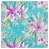 TROPISCHES WOHLWOLLEN BlumenAquarell Stoff (Muster)