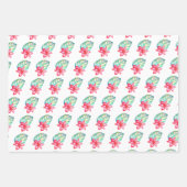 Tropisches Wrapping Paper Set 3 Geschenkpapier Set (Vorderseite 2)