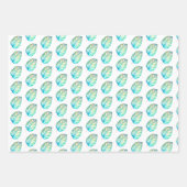Tropisches Wrapping Paper Set 3 Geschenkpapier Set (Vorderseite)