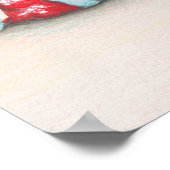 Tropisches Yoga Poster im idyllischen Design, Zehe (Ecke)