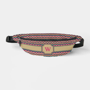 Tropisches Zickzack Bauchtasche