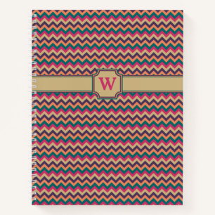 Tropisches Zickzack-Spiralnotizbuch Notizblock