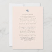 Tropisches Ziel des Junggeselinnen-Abschieds Wasse Einladung (Rückseite)