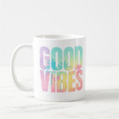 Tropisches Zitat "Good Vibes" Kaffeetasse (Links)