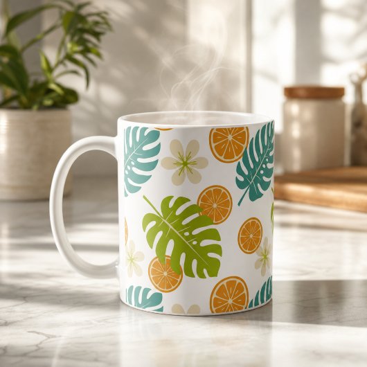 Tropisches Zitrus Kaffeetasse