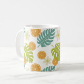 Tropisches Zitrus Kaffeetasse (Vorderseite Links)