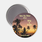 TROPISCHES ZWILIGHT MAGNET (Vorderseite/Rückseite)