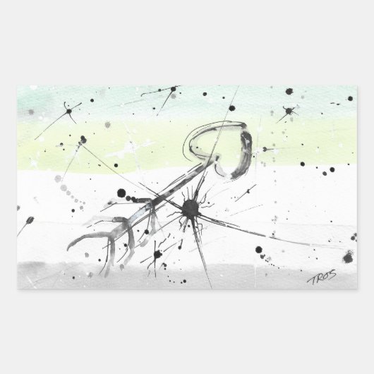 TROS Aromanttic (Aro) Pride Flag Stickers (Vorderseite)