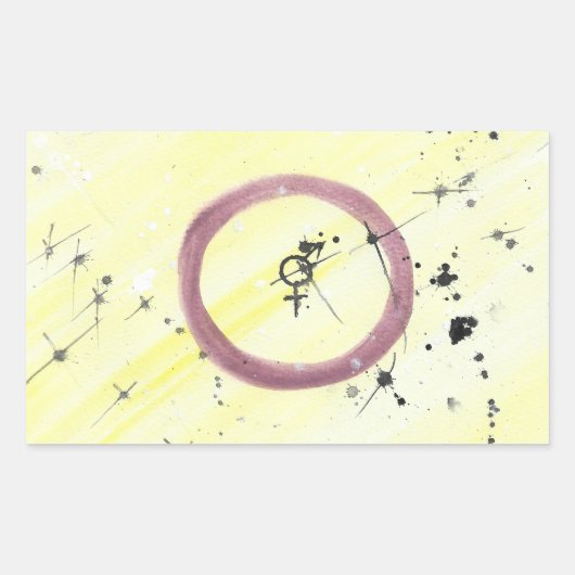 TROS Intersex Pride Flag Aufkleber (Vorderseite)