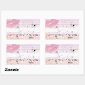 TROS Lipstick Lesbische Flagge Aufkleber (Blatt)