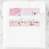 TROS Lipstick Lesbische Flagge Aufkleber (Tasche)