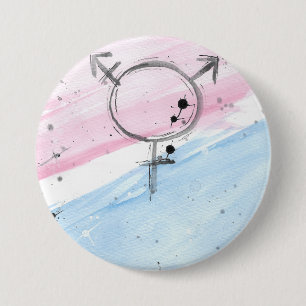 TROS Transgender-Stolz-Knopf (wählen Sie Größe) Button