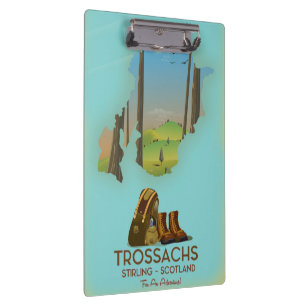 Trossachs Stirling Schottland Wanderplakat Klemmbrett