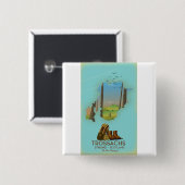 Trossachs Stirling Schottland Wanderposter Button (Vorne & Hinten)