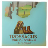 Trossachs Stirling Schottland Wanderposter Fliese (Vorderseite)