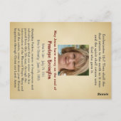 Trost Christ katholische Trauerkarte Postkarte (Rückseite)