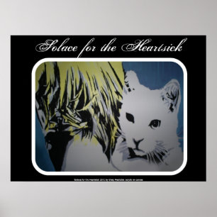 "Trost für das Heartsick" Plakat