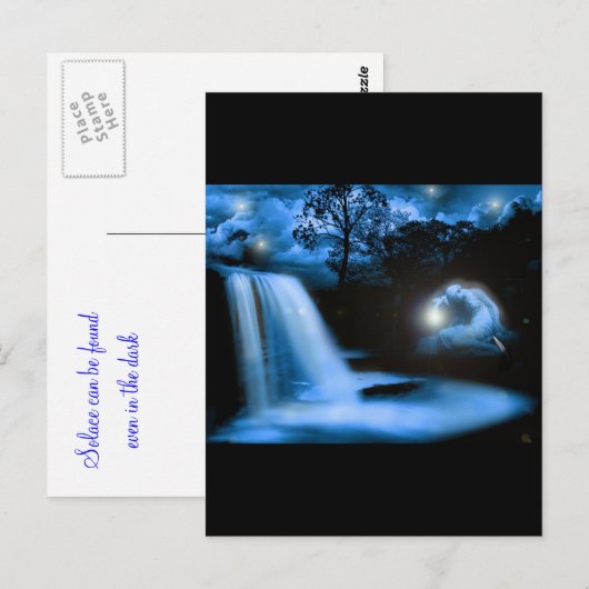 Trost im Dunkeln Postkarte (Vorne/Hinten)