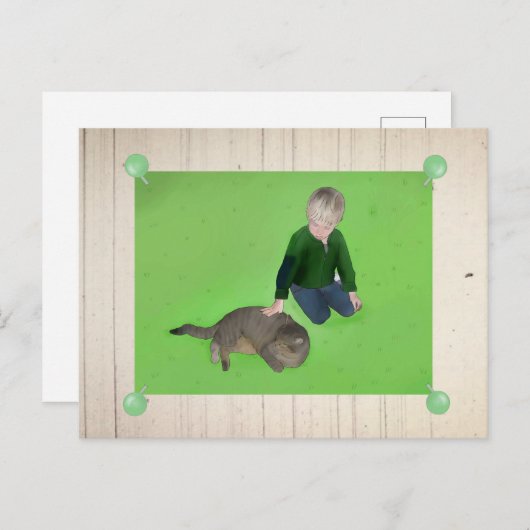 Trösten Postkarte (Vorne/Hinten)