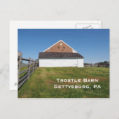 Trostle Barn in Gettysburg - Palästinensische Behö Postkarte (Vorne/Hinten)