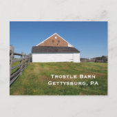 Trostle Barn in Gettysburg - Palästinensische Behö Postkarte (Vorderseite)