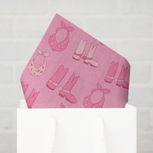 Trostlos rosa Seidenpapier Cowboy-Stiefel Bandanas