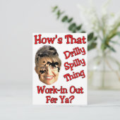 trostlose Verschüttung Postkarte (Stehend Vorderseite)