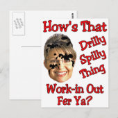 trostlose Verschüttung Postkarte (Vorne/Hinten)