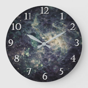 Trostloser Galaxy Space Rock Cooler Weltraum-Schla Große Wanduhr