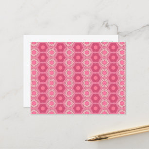 Trostloser rosa Postkarten Y2K floraler Wallpaper