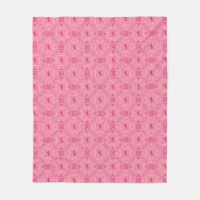 Trostloses rosa Fleece-Decke Western Cowgirl Pferd