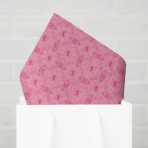 Trostloses Rosa Seidenpapier Cowgirl-Bandana-Pferd