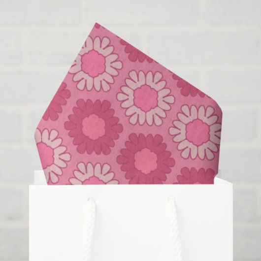 Trostloses rosa Seidenpapier Y2K Floral Western Co (Geschenktüte)