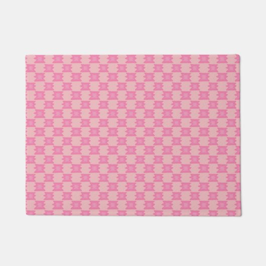 Trostloses Rosa Wild-West-Decke Muster Soft Boho Fußmatte (Vorderseite)