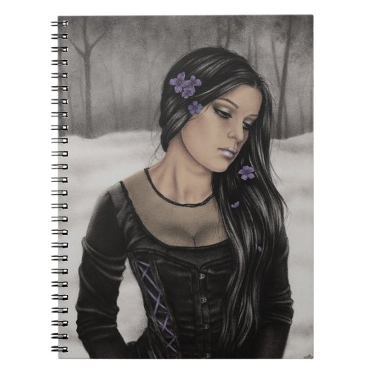 Trostloses Winter-Notizbuch Notizblock (Vorderseite)