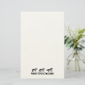 Trot Canter laufen Briefpapier (Stehend Vorderseite)