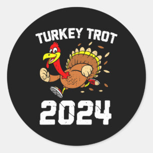 Trot-Erntedank der Türkei 2024 für Jungen Gir Runder Aufkleber