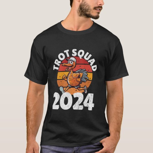 Trot Squad 2024 Erntedank Türkei Running Runner T-Shirt (Vorderseite)